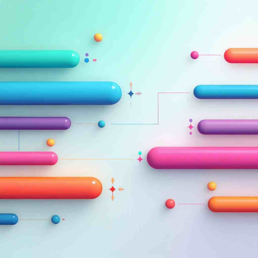 Bright cool progress bars vector material set
